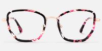 Wanderer - Geometric Floral Eyeglasses | Vooglam Angle View