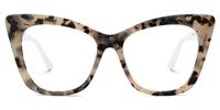 Haiku - Cat Eye Tortoise Eyeglasses | Vooglam Angle View