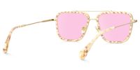 Isla - Aviator Pattern Sunglasses | Vooglam Side View