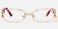 Gagenia - Rectangle Gold Eyeglasses | Vooglam Angle View