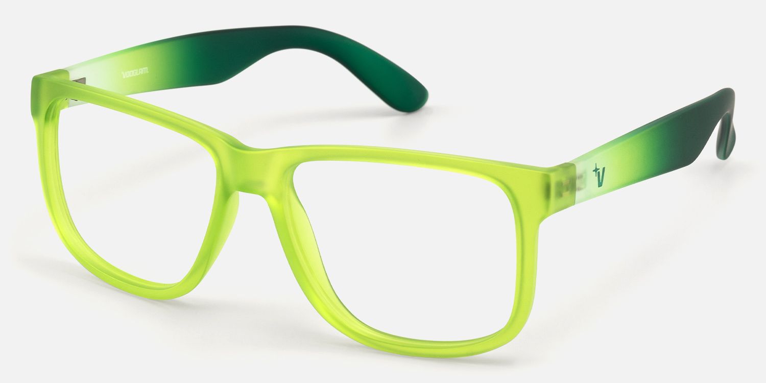 Sync - Rectangle Green Eyeglasses | Vooglam Front View