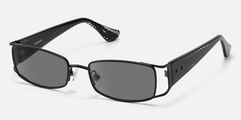 Wren - Rectangle Black Sunglasses