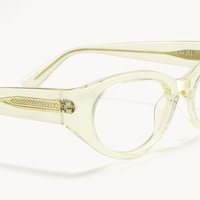 Drizzle - Oval Yellow Eyeglasses - 4