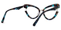 Jazzy - Cat Eye Tortoise Eyeglasses | Vooglam Side View