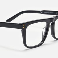 Charlotte - Rectangle Black Eyeglasses | Vooglam Design Details