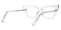Mariana - Cat Eye Crystal Eyeglasses | Vooglam Side View