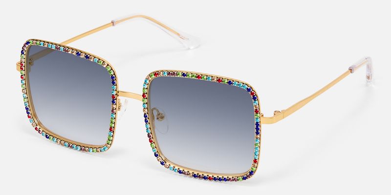 Kafele - Square Multicolor Sunglasses