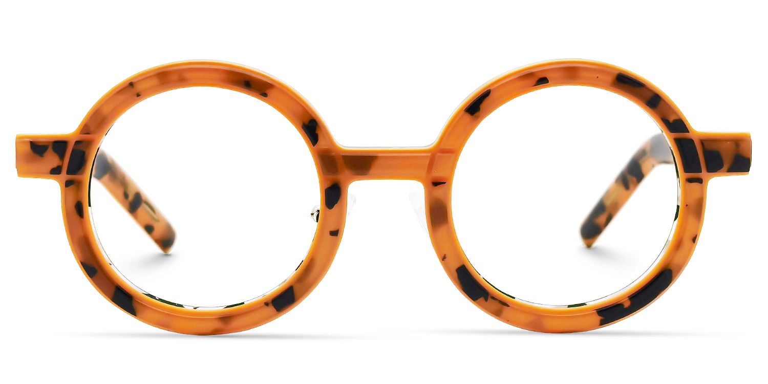 Rooney - Round Tortoise Eyeglasses | Vooglam Angle View