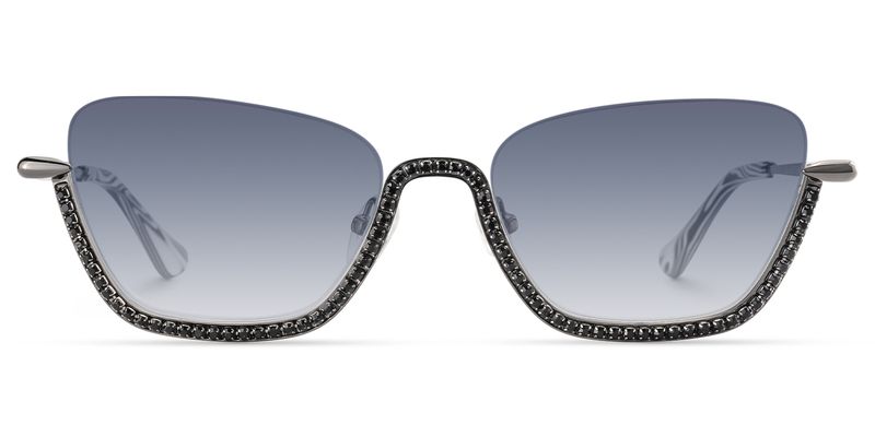 Viva - Cat Eye Black Sunglasses