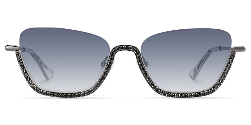 Viva - Cat Eye Black Sunglasses