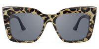 Reina - Square Animal Sunglasses | Vooglam Angle View