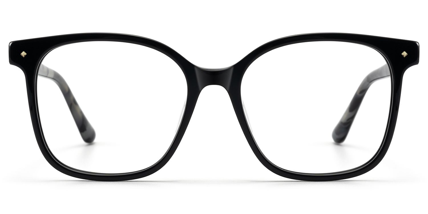 Spacek - Boho Chic Square Black Eyeglasses | Vooglam Product Details 1