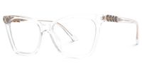 Fidelia - Butterfly Crystal Eyeglasses | Vooglam Front View