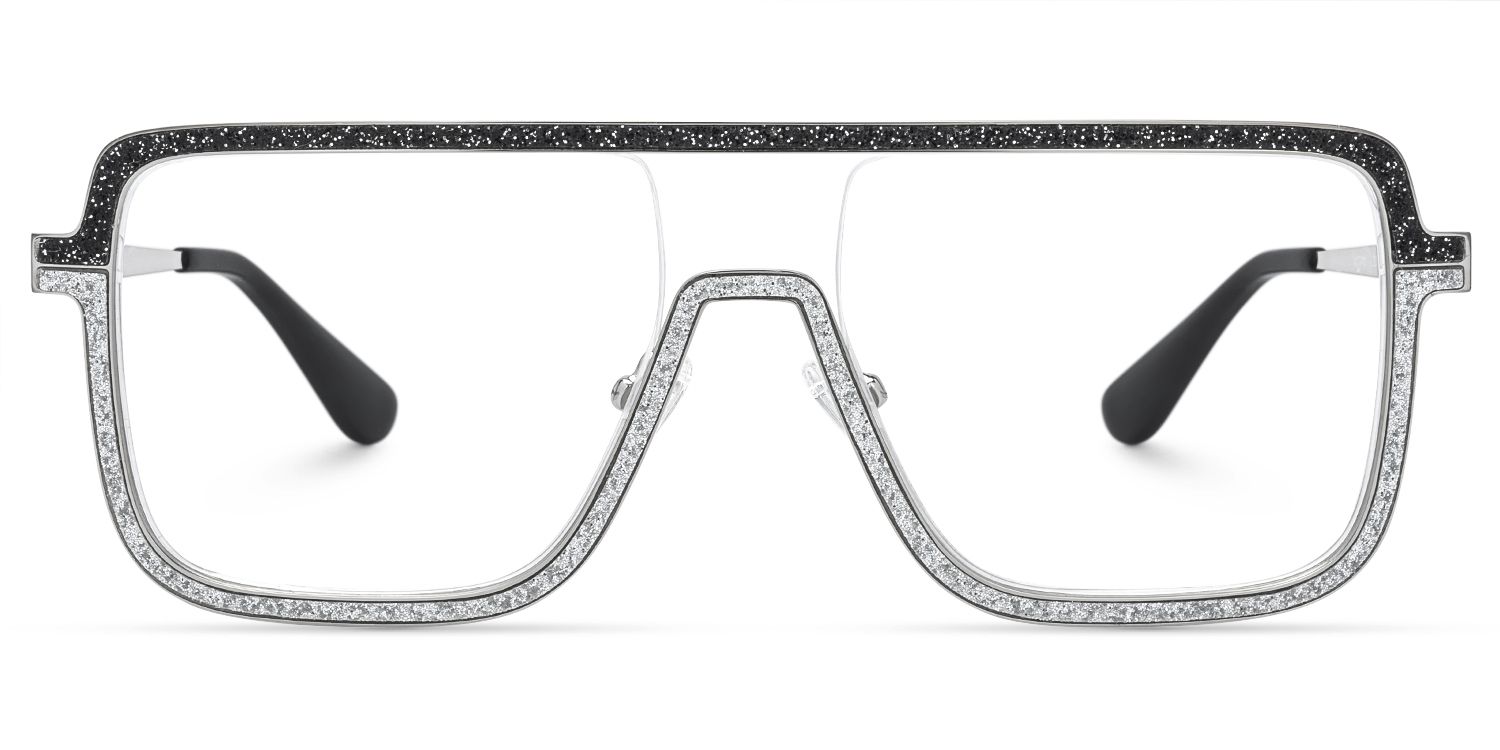 Padraic - Aviator Silver Eyeglasses | Vooglam Angle View