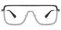 Padraic - Aviator Silver Eyeglasses | Vooglam Angle View