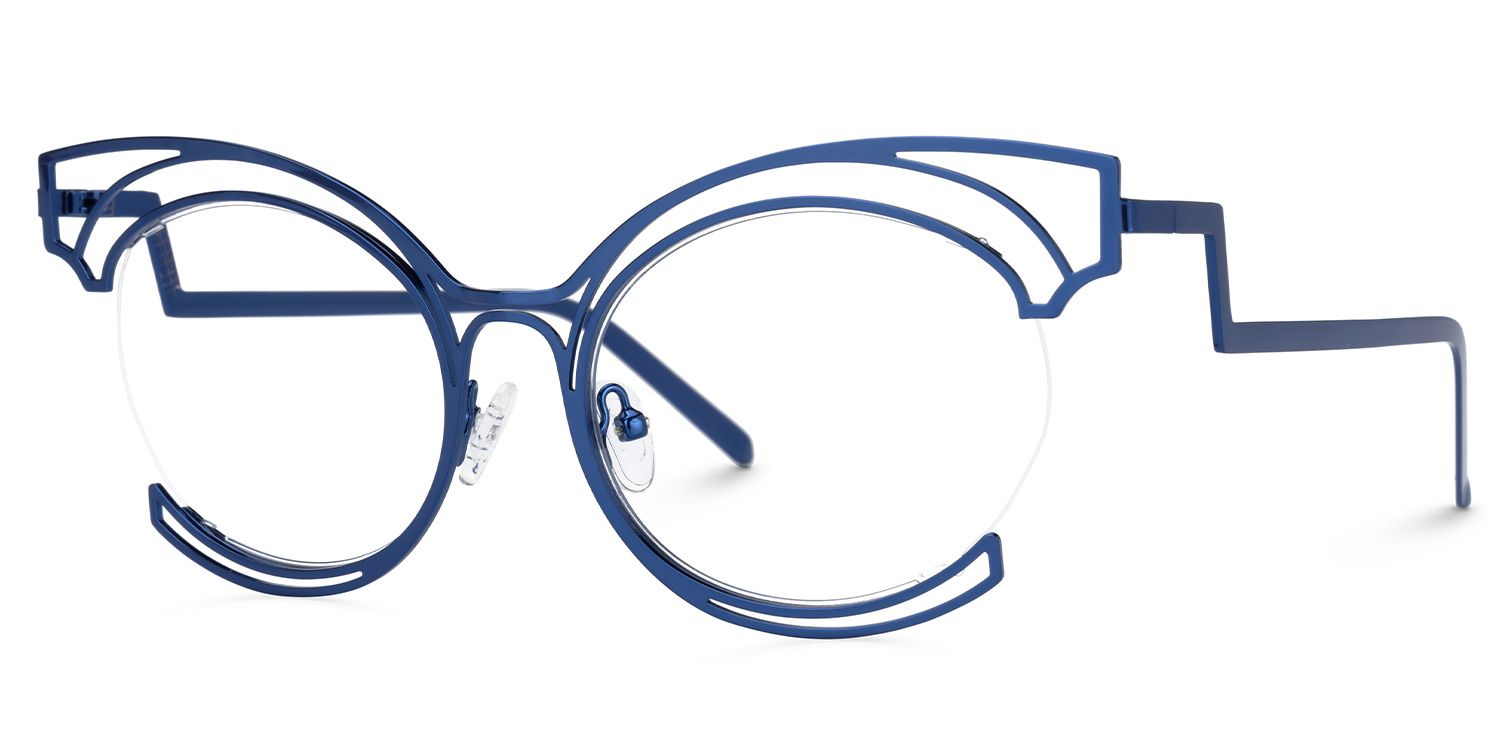 Maggie - Avant-Garde Anime-Inspired Frame Glasses | Vooglam Front View