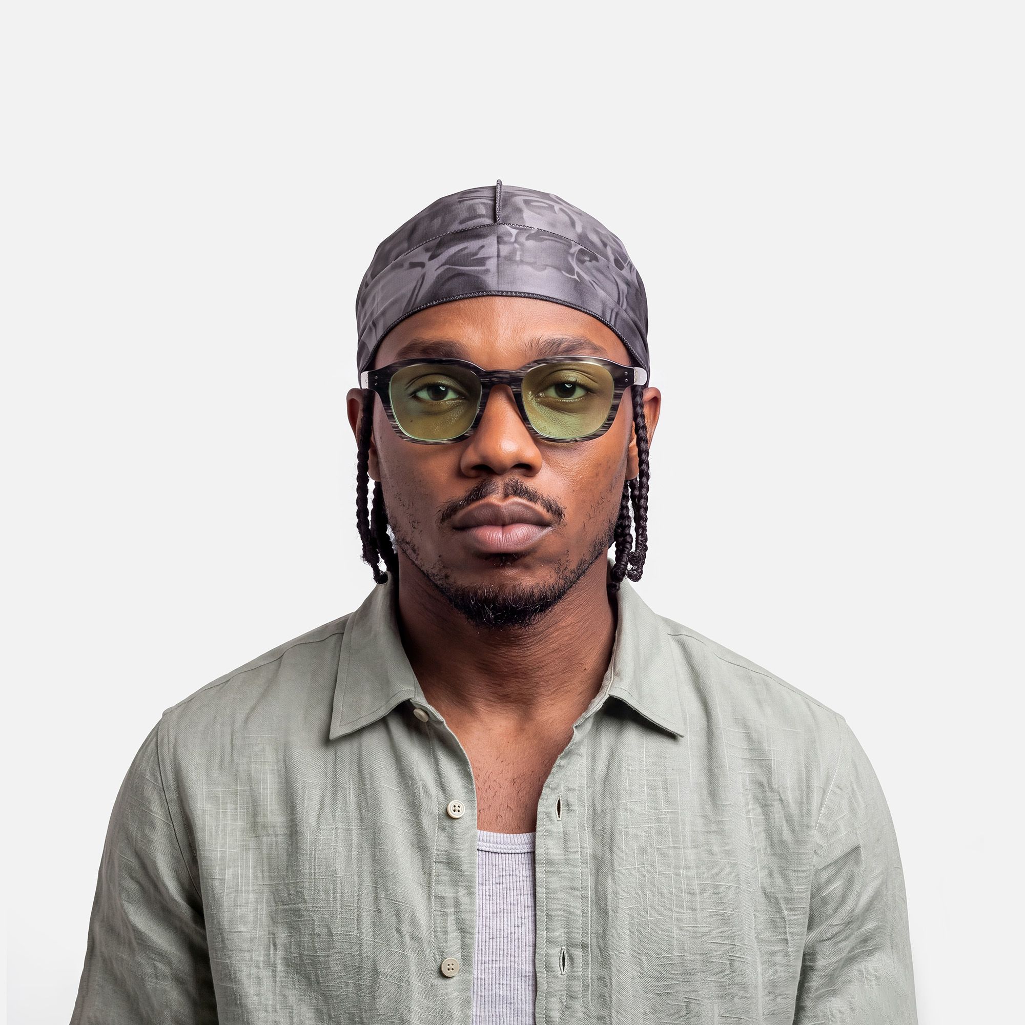 Rainier - Green Tint Earth Tone Marble Shades by Vooglam - Lifestyle Look