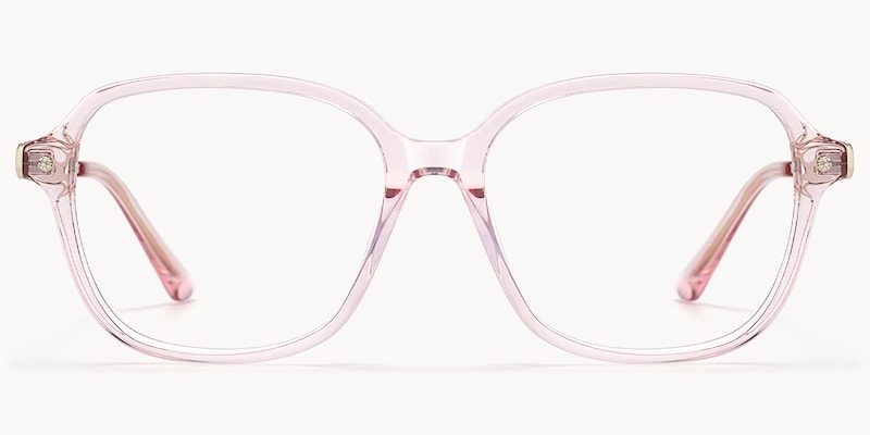 Odyssey - Square Pink Eyeglasses