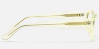 Drizzle - Oval Yellow Eyeglasses | Vooglam Side View