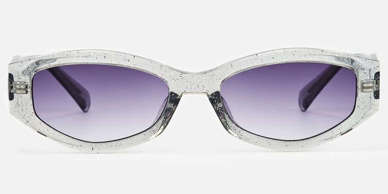 Vesper - Geometric Blue Sunglasses