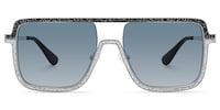 Padraic - Aviator Silver Sunglasses - 2