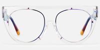 Patrice - Aviator Transparent Eyeglasses | Vooglam Angle View