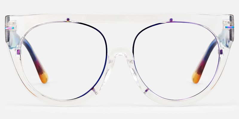 Patrice - Aviator Transparent Eyeglasses