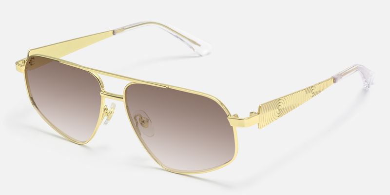 Trance - Aviator Gold Sunglasses