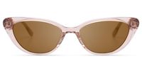 Jacinda - Cat Eye Pink Sunglasses | Vooglam Angle View
