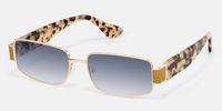 Alexandra - Rectangle Gold Sunglasses