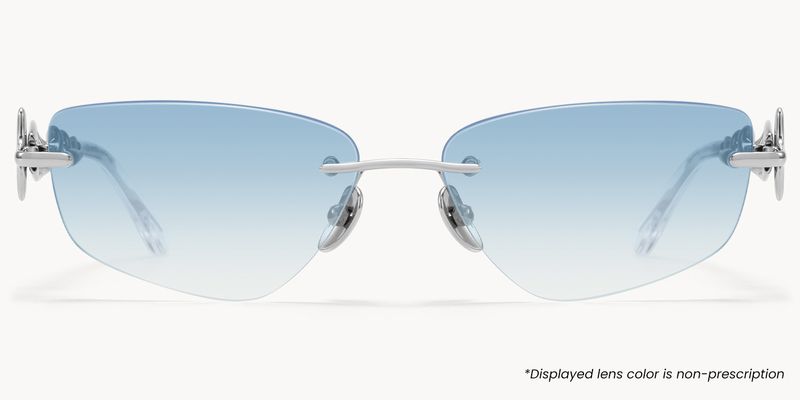 The Decoder - Geometric Silver Sunglasses