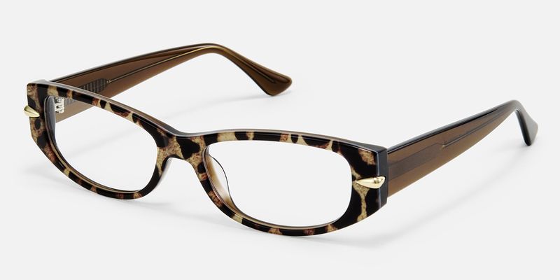Erica - Rectangle Tortoise Eyeglasses | Vooglam