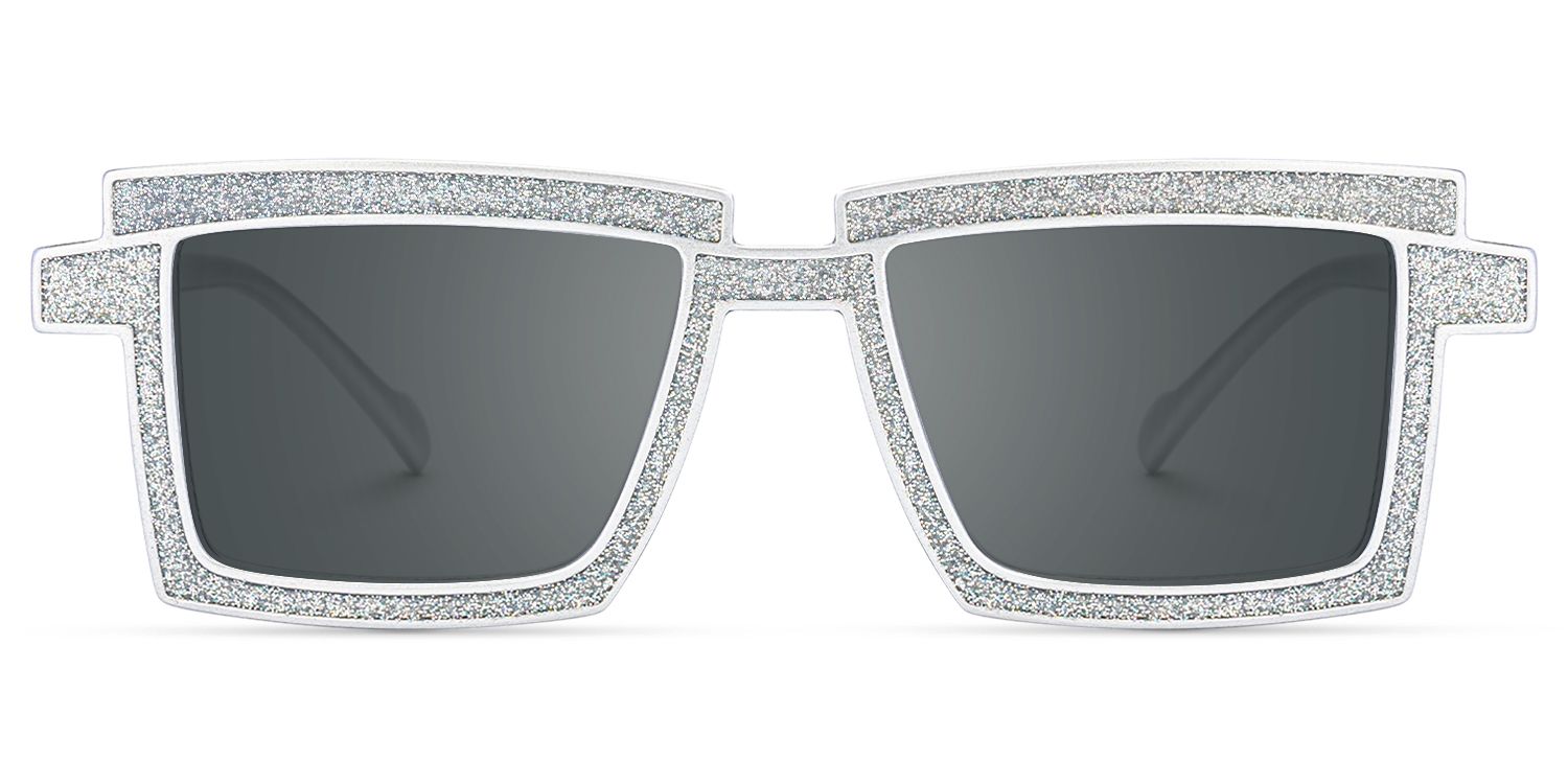 Pandeia - Rectangle Silver Sunglasses product detail 2