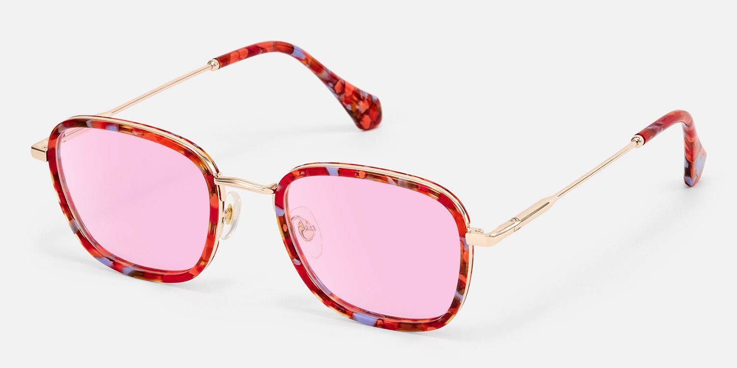 Sundance - Square Multicolor Sunglasses | Vooglam Front View