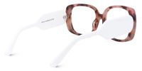 Elisaveta - Rectangle Pink/Tortoise Eyeglasses | Vooglam Side View