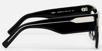 Vaeda - Square Black Eyeglasses | Vooglam Side View