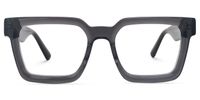 Eilir - Rectangle Grey Eyeglasses | Vooglam Angle View