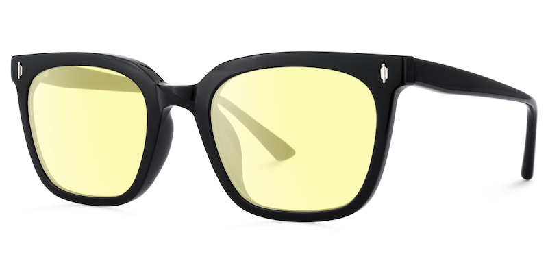 Cosmo - Rectangle Black Sunglasses