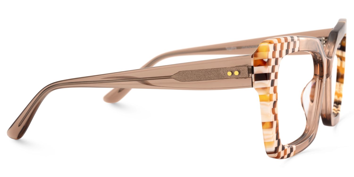 Moshay - Butterfly Champagne Eyeglasses by Vooglam - Product View 4