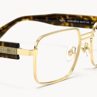 Ubuntu - Rectangle Gold Eyeglasses - 5