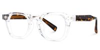 Hachirou - Geometric Crystal Eyeglasses | Vooglam Front View