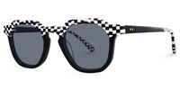 Mahsa - Geometric Pattern Sunglasses | Vooglam Front View