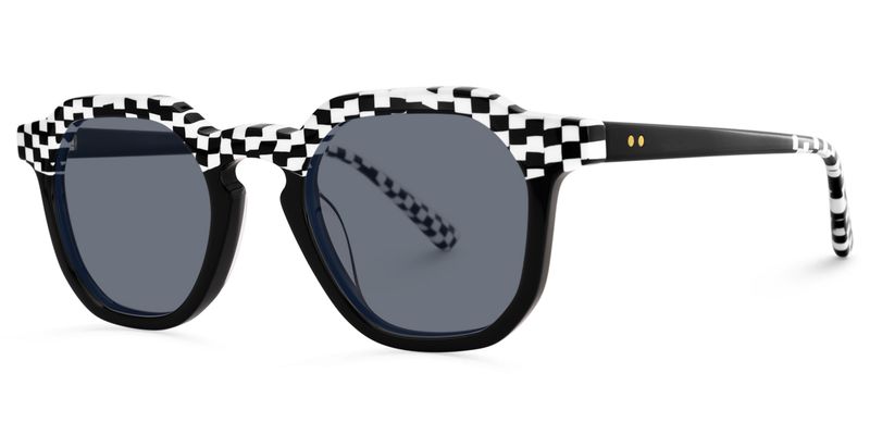 Mahsa - Geometric Pattern Sunglasses