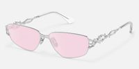 Spine - Geometric Silver Sunglasses