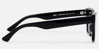 Starlina - Rectangle Black Sunglasses | Vooglam Side View