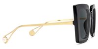 Adrienne - Square Black Sunglasses | Vooglam 