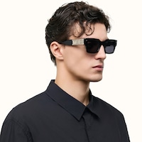 The Programmer - Rectangle Black Sunglasses - 8
