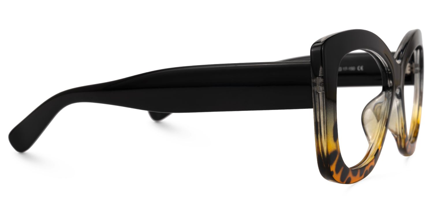 Undra - Butterfly Black/Tortoise Eyeglasses by Vooglam - Product View 4
