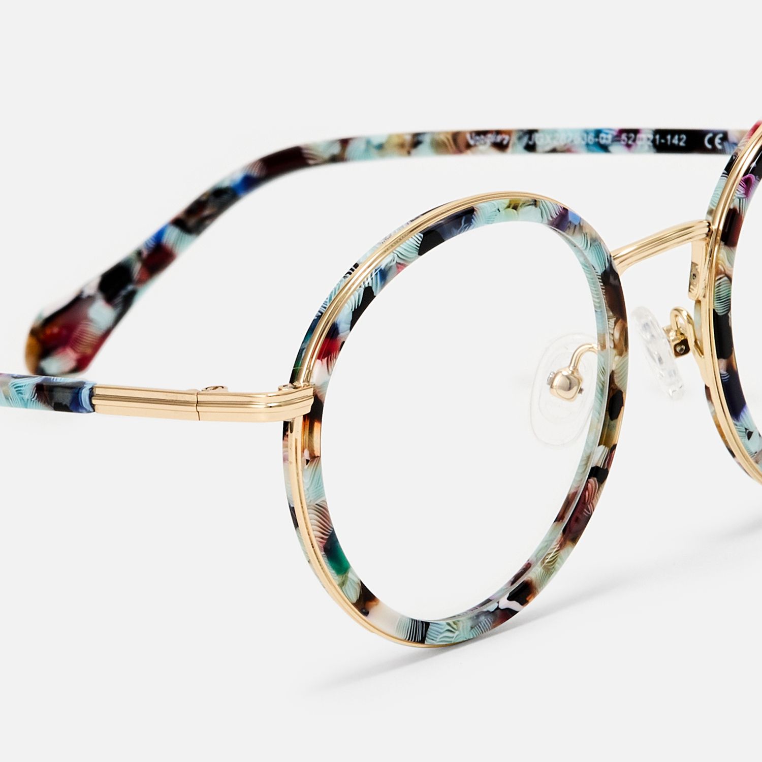 Alma - Round Blue Eyeglasses product detail 4