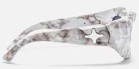 The Geologist - Geometric White Sunglasses | Vooglam Side View